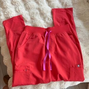 Figs Red Technical Collection Pants